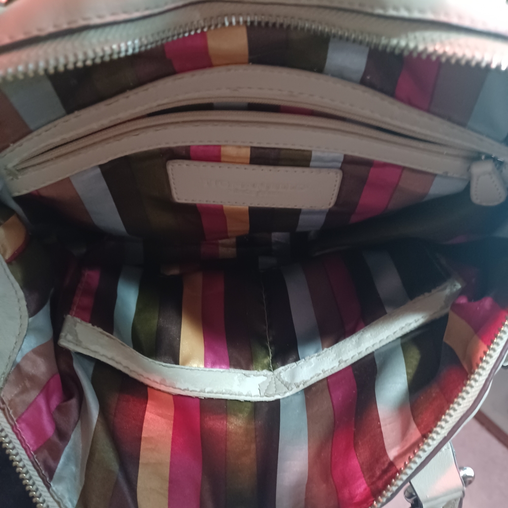 Elegant Tignanello Cream Women's Handbag - Picture 2 of 12